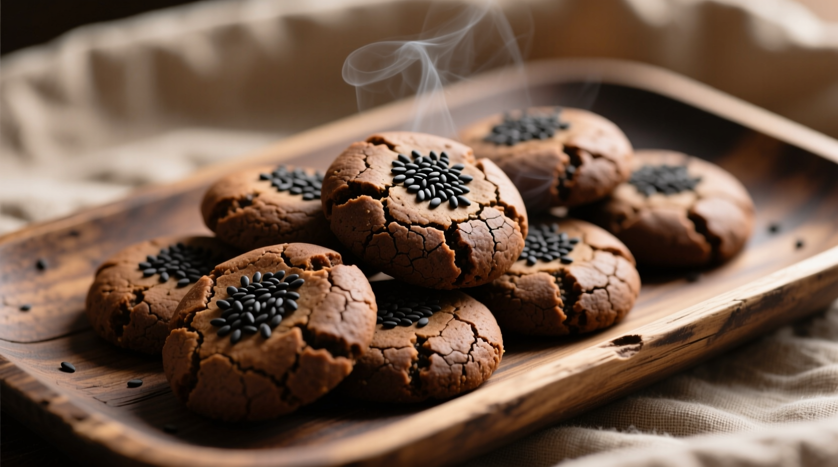 black sesame cookies