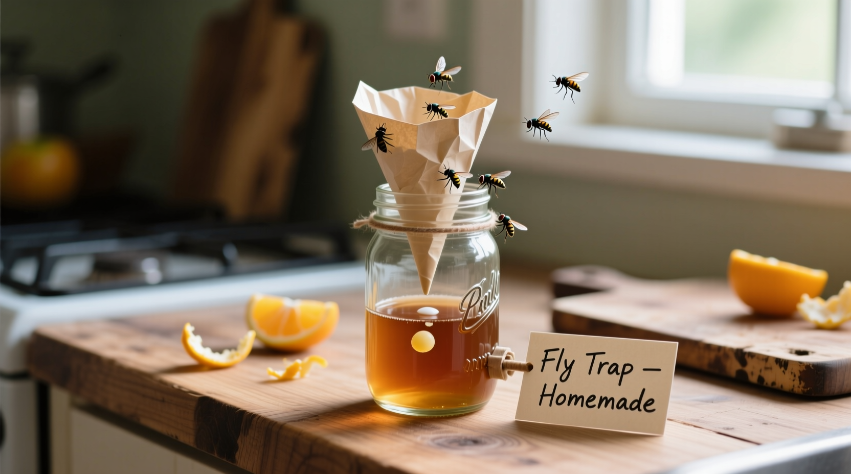 homemade fruit fly traps