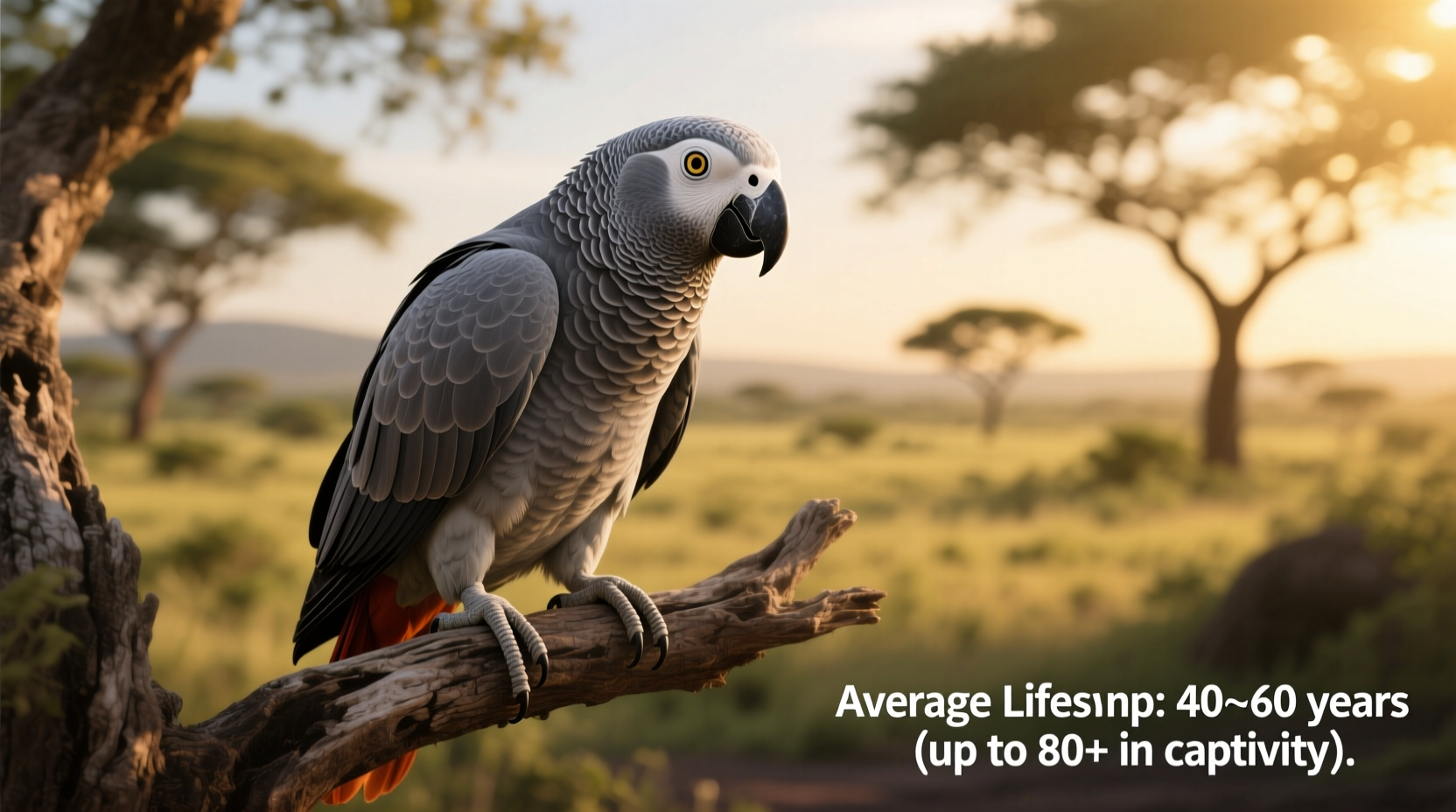 how long do african grey birds live