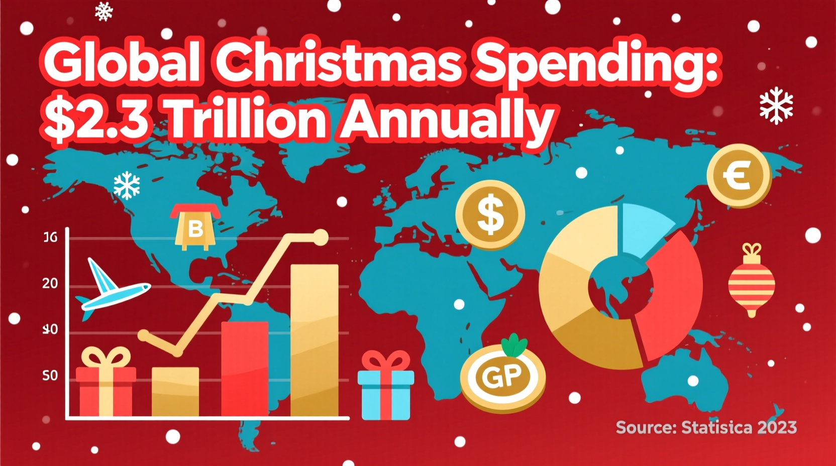 how much money is spent on christmas