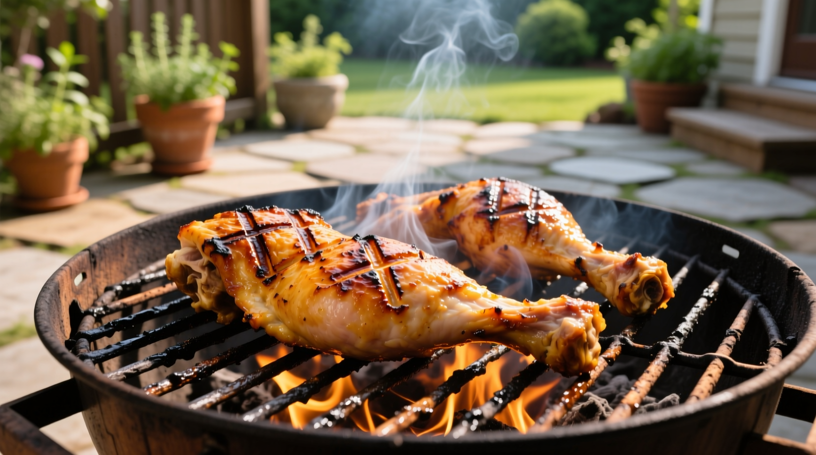 how long to cook chicken legs on grill