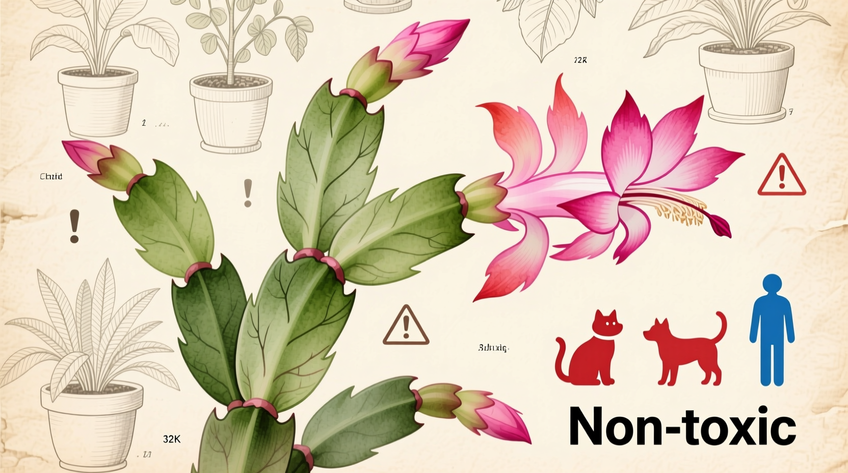 are christmas cactus poisonous