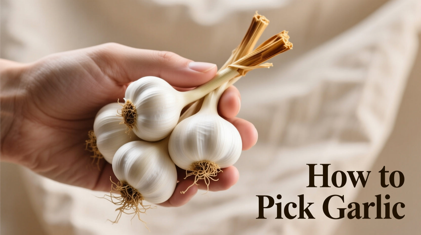 how to pick garlic