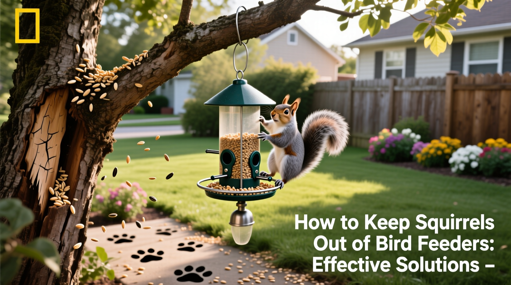 how to keep squirrels out of bird feeders