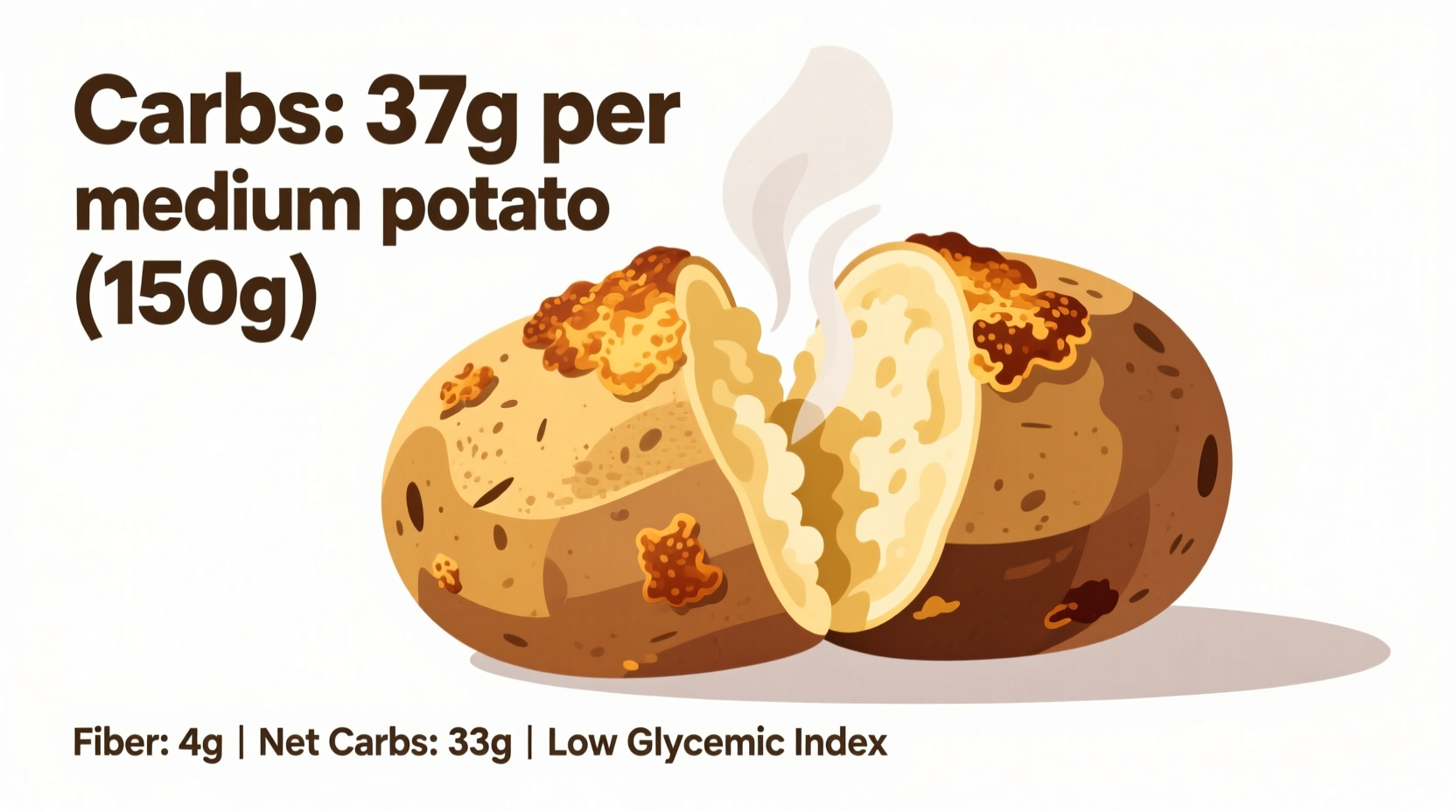 how many carbs in a baked potato