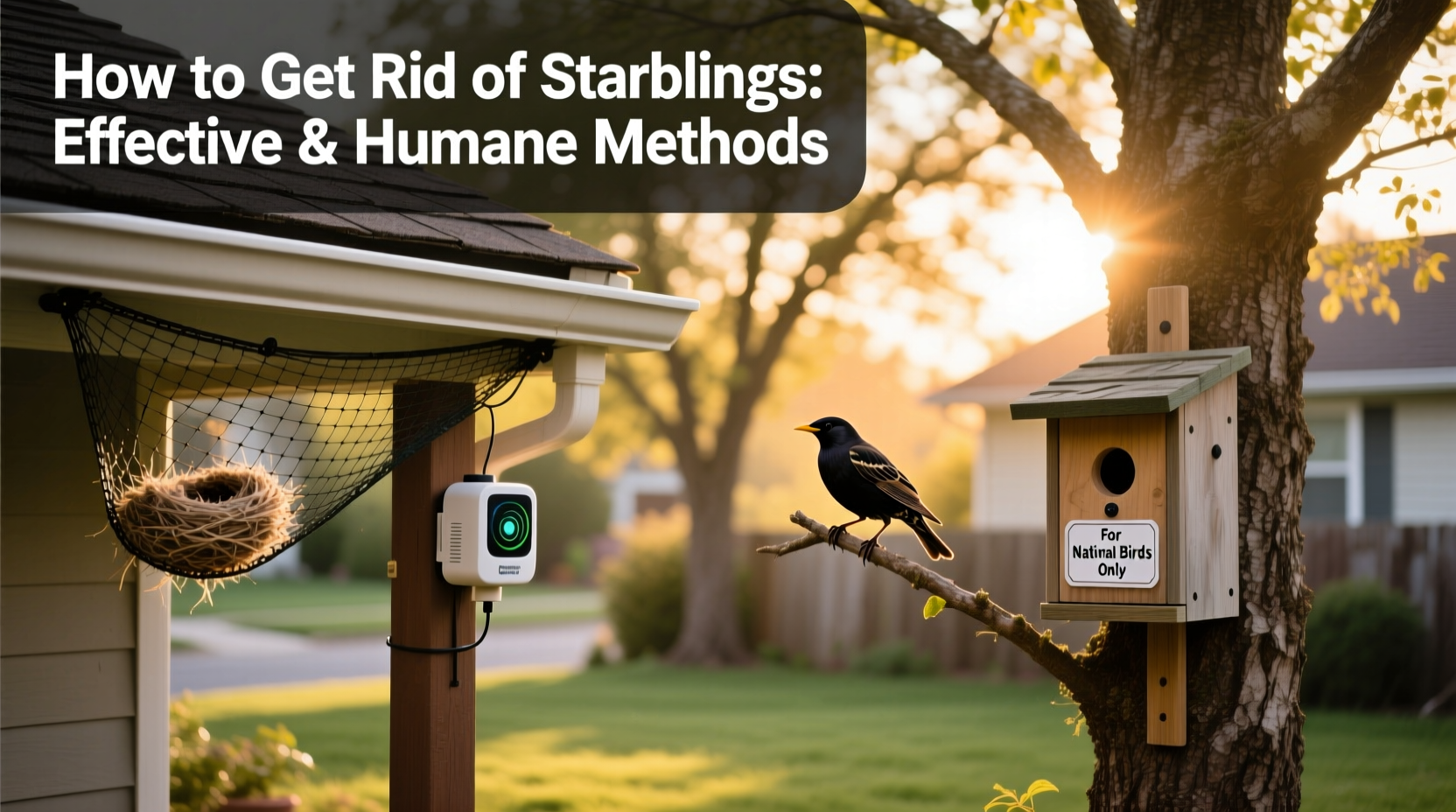 how to get rid of starlings birds