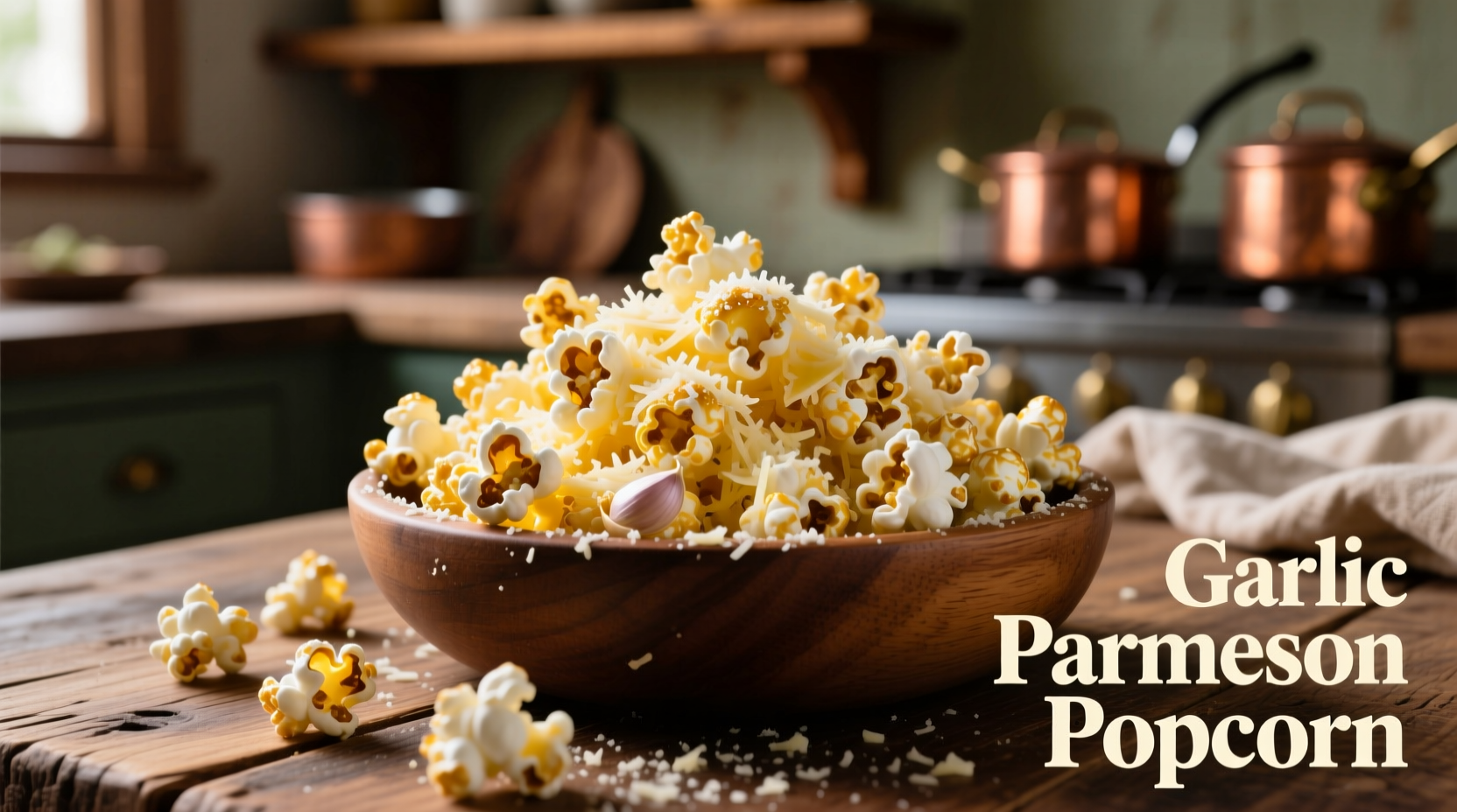 garlic parmesan popcorn