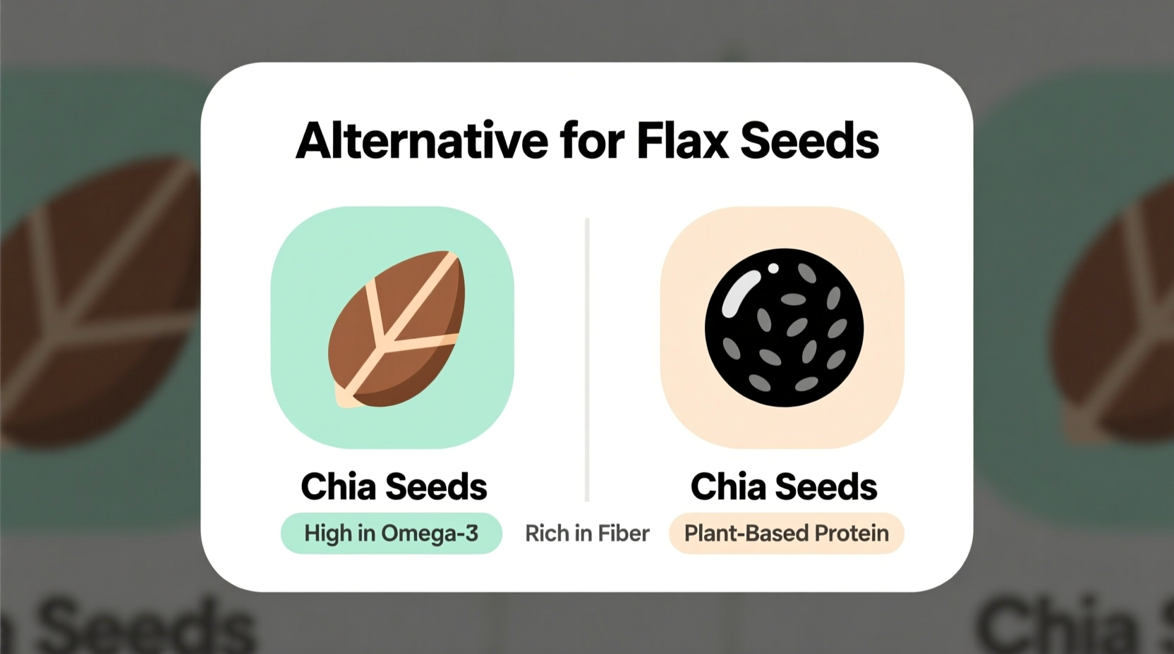 alternative for flax seeds