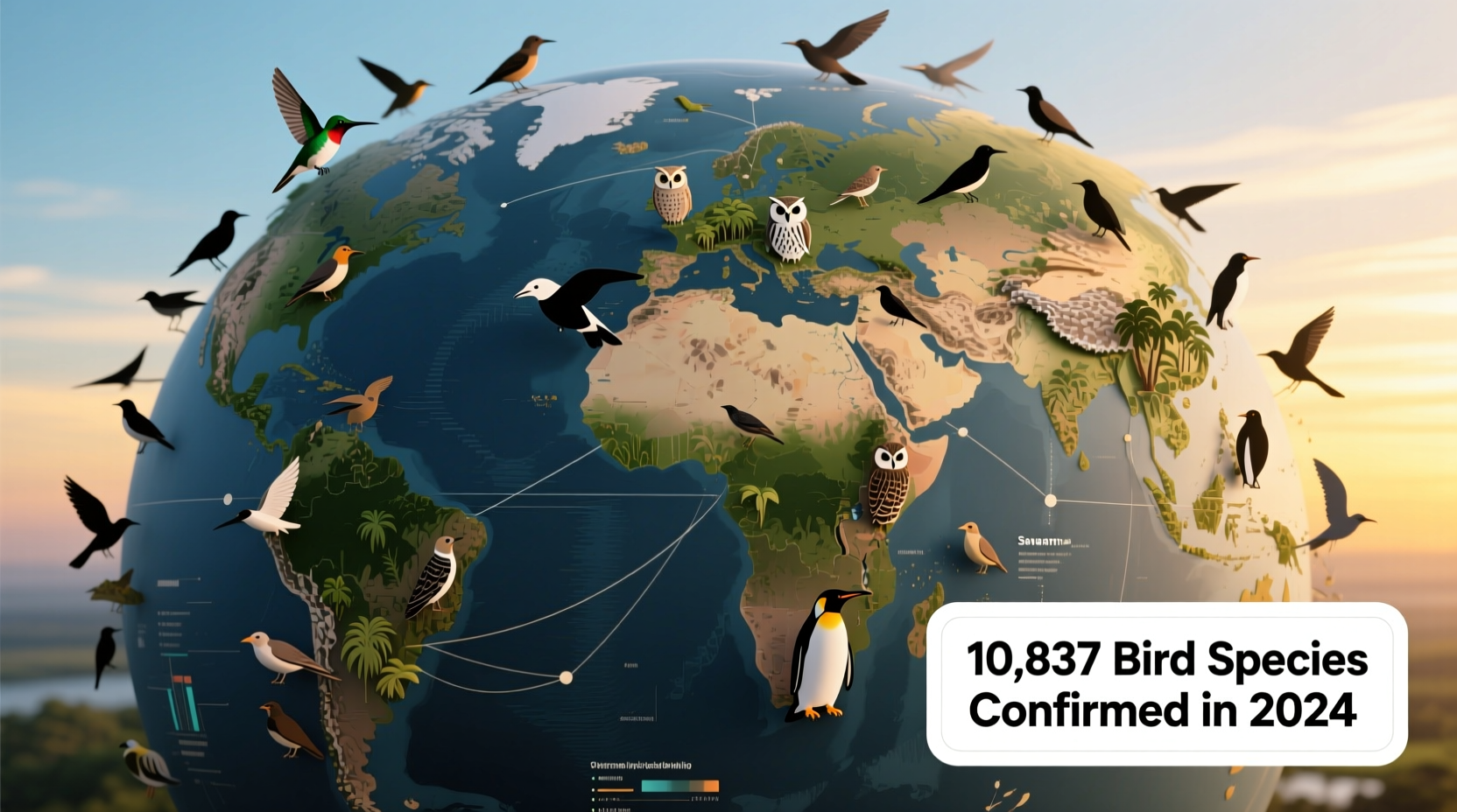 how many bird species are there