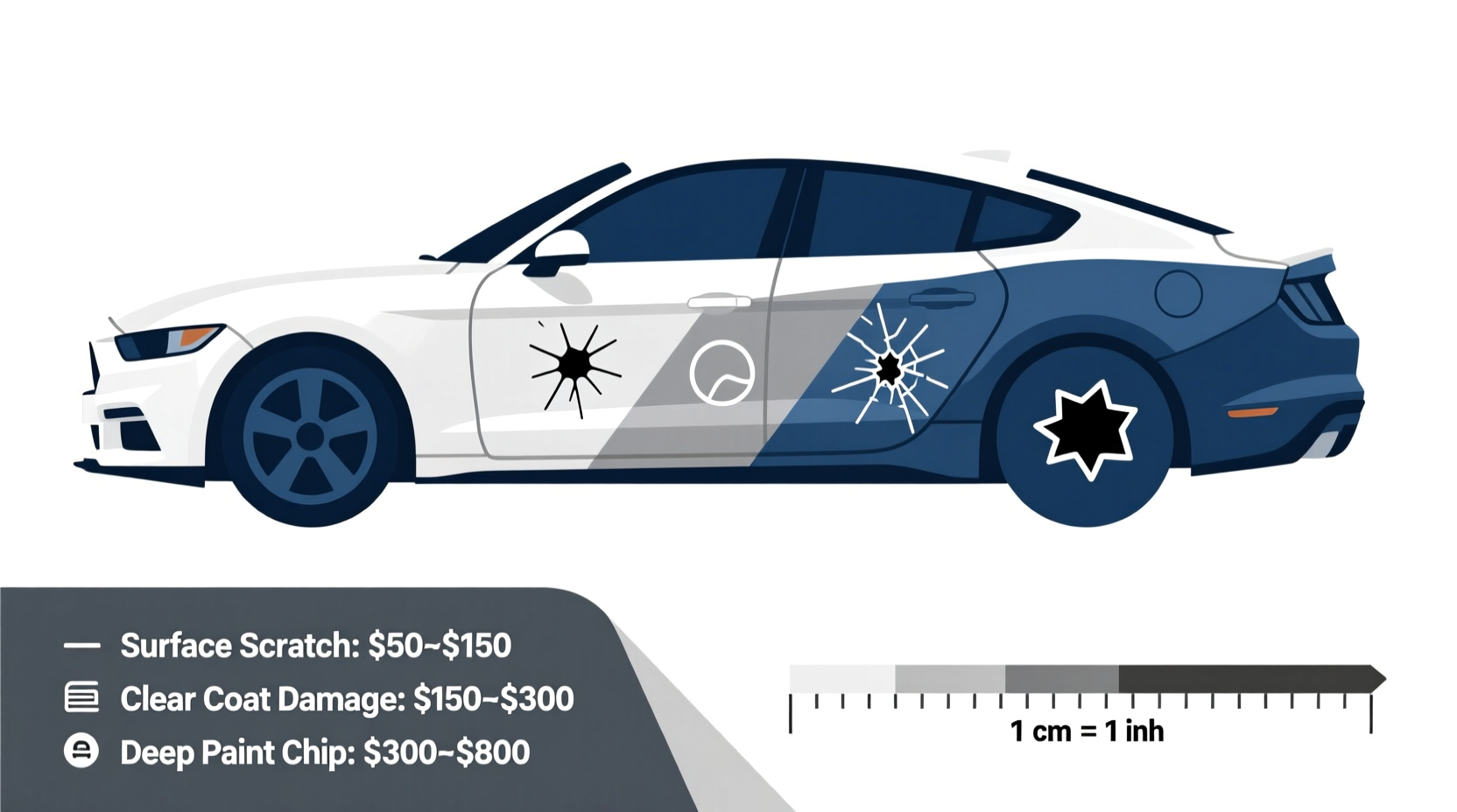 how much does it cost to fix scratches on car