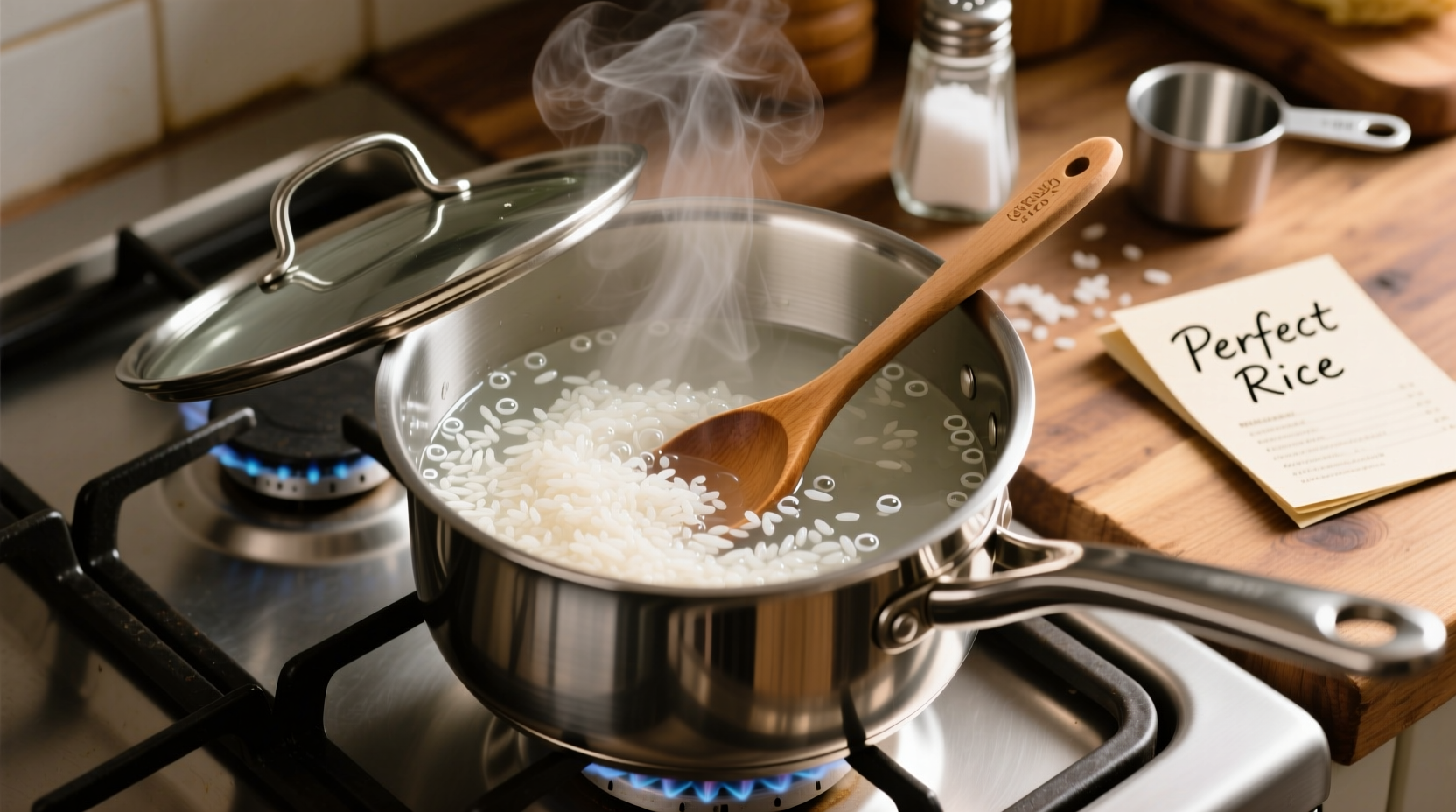 how to cook rice in a pot on the stove