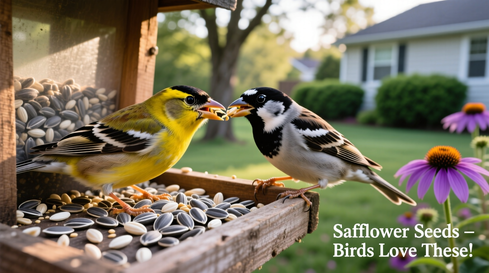 what birds eat safflower