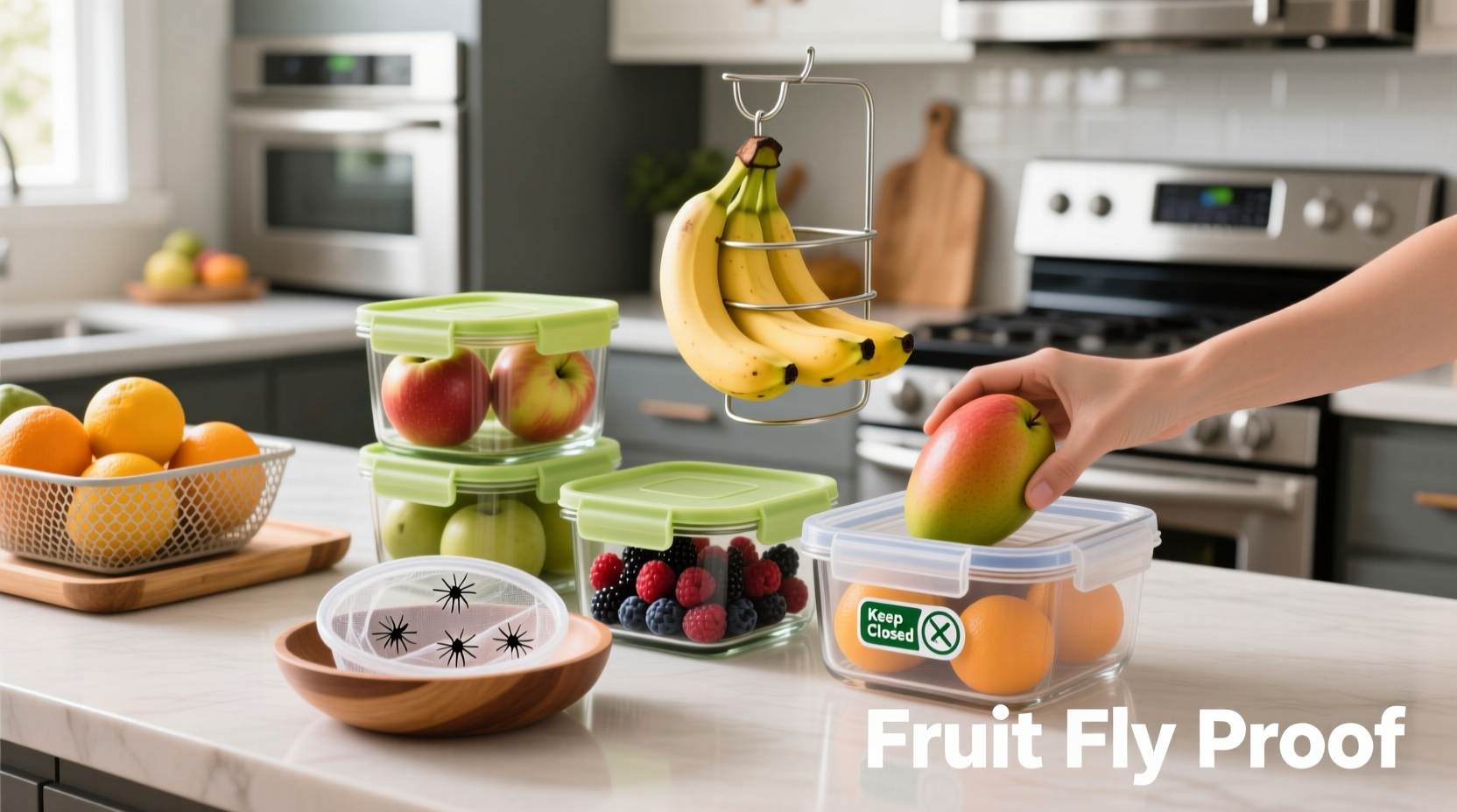 Proper fruit storage techniques to prevent fruit flies