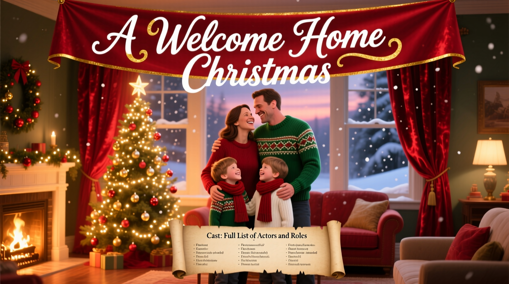 a welcome home christmas cast