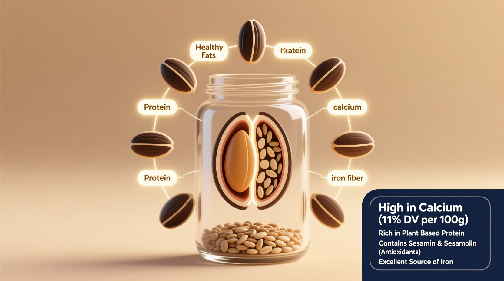 nutritional value sesame seeds