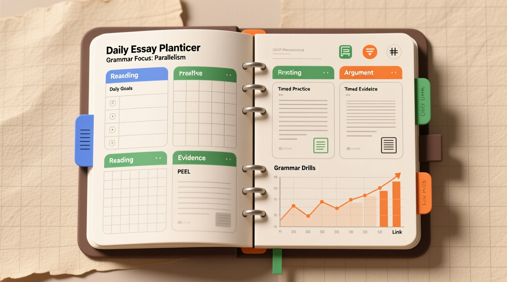 SAT study planner with craft and structure focus