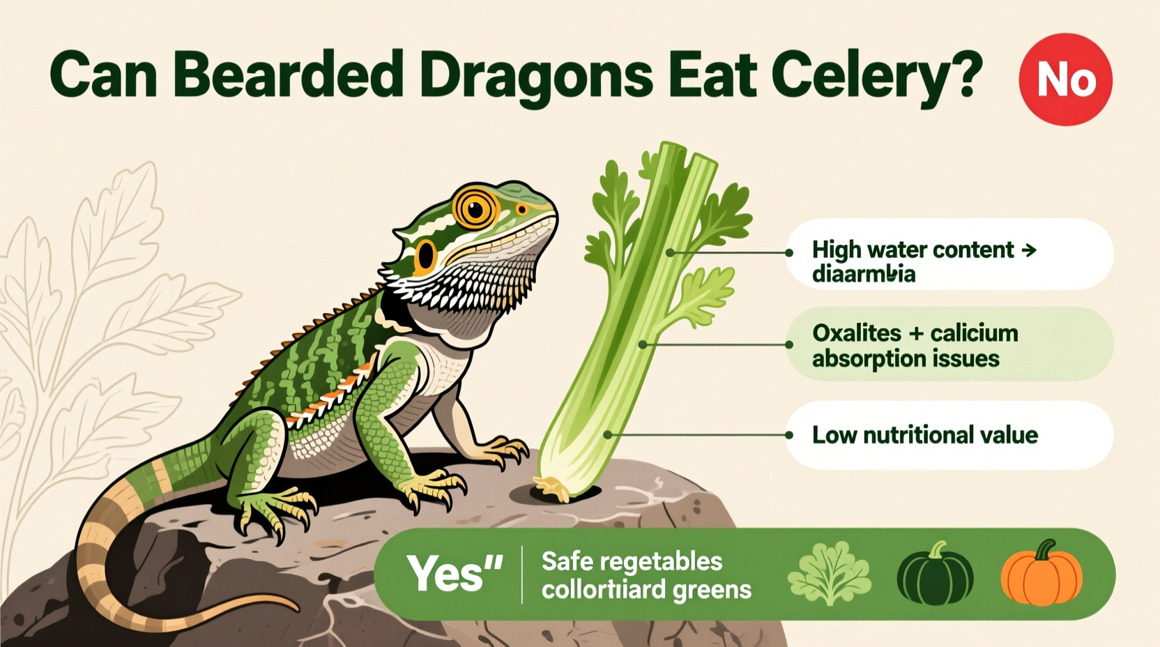 can bearded dragons have celery