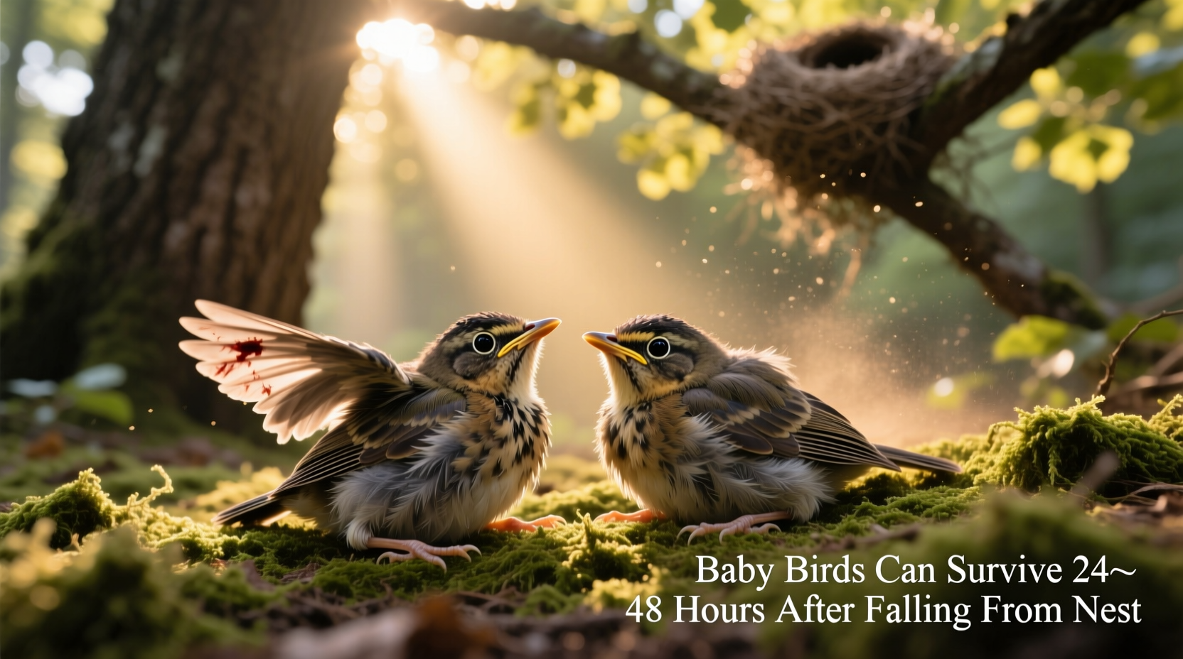 how long can baby birds survive after falling out nest