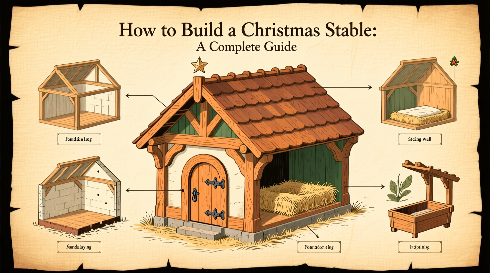 how to build a christmas stable