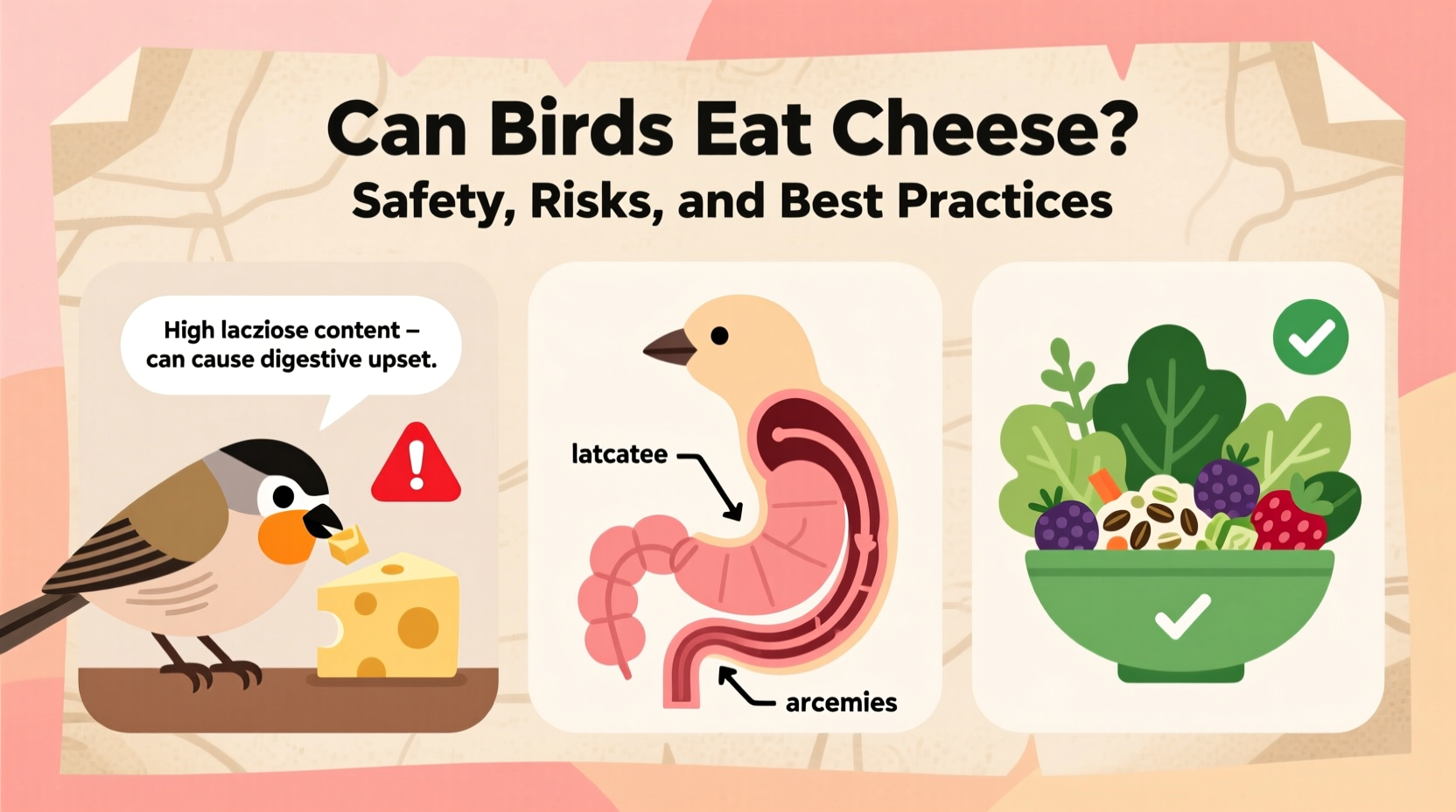 do birds eat cheese