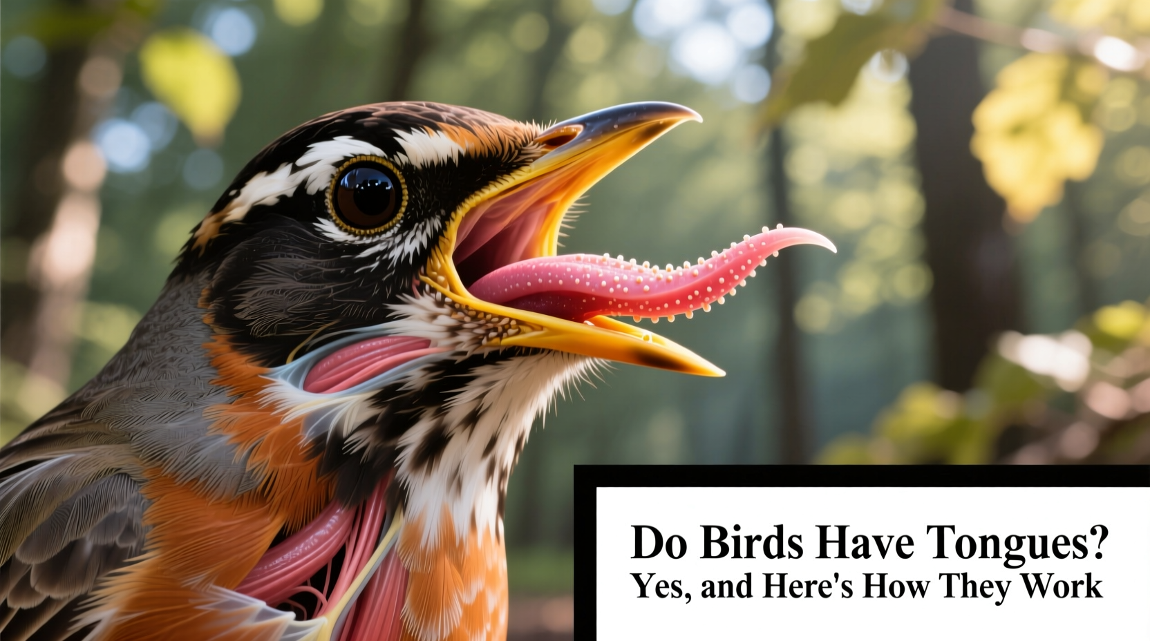 does birds have tongues