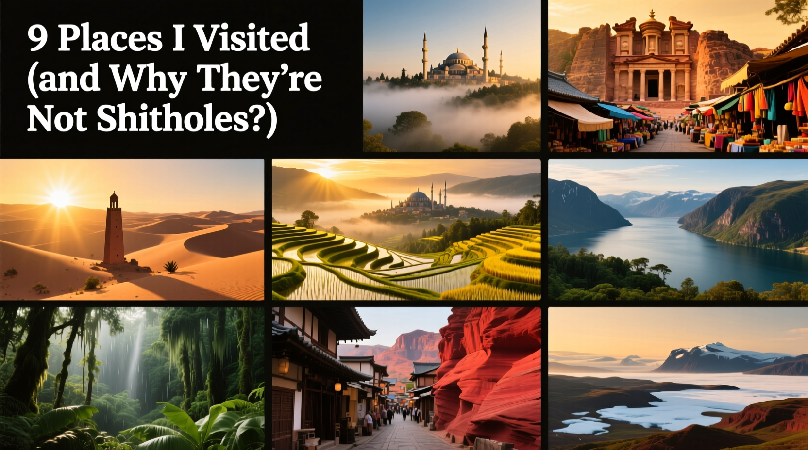 9 Places to Visit in the World’s ‘Shithole’ Countries: Budget Travel Guide
