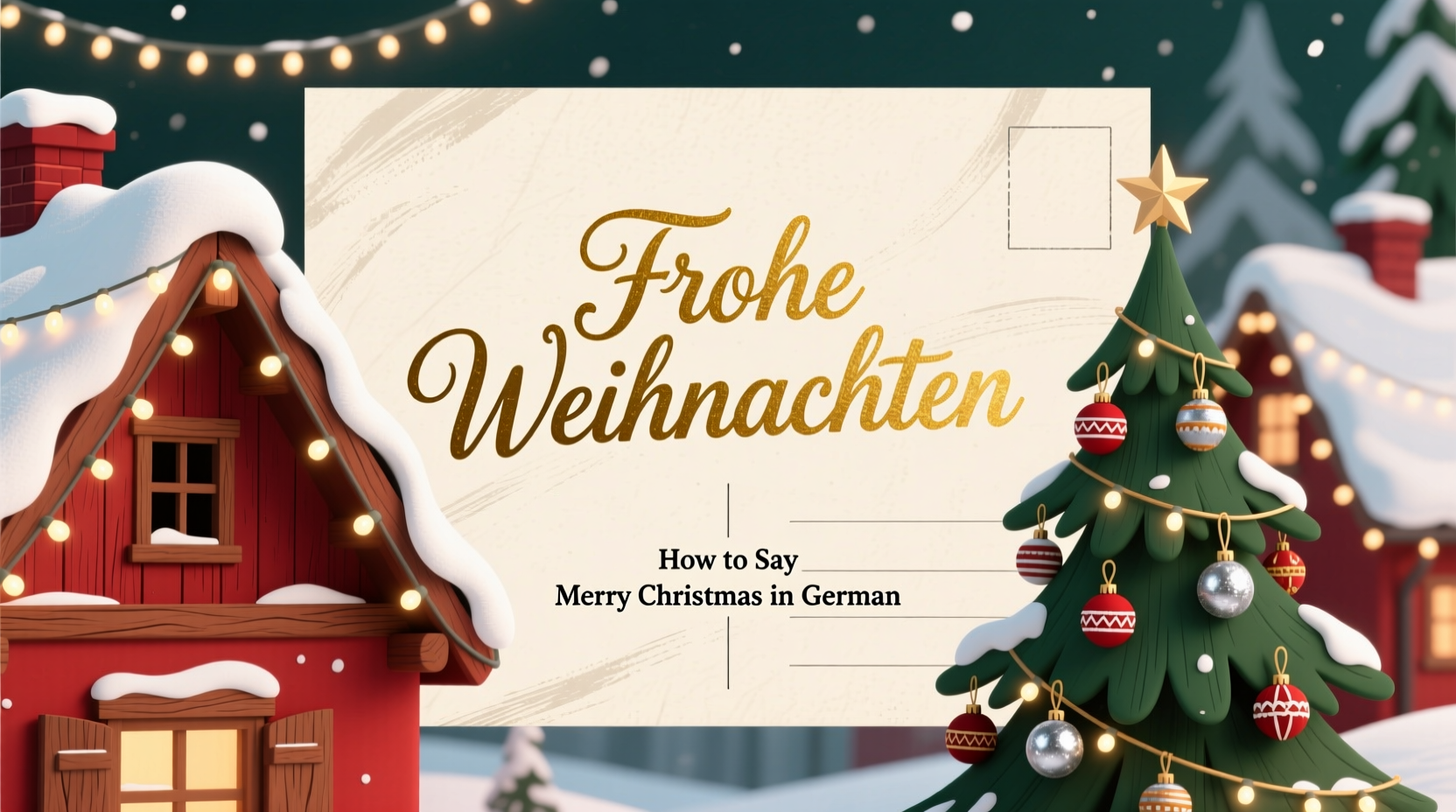 How to Say Merry Christmas in German: 'Frohe Weihnachten', image size:1664x928