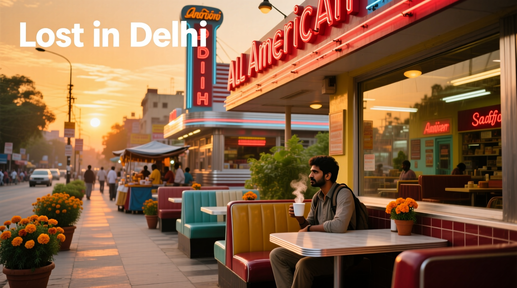 How to Combat Homesickness in Delhi’s All-American Diner: A Budget Traveler’s Guide