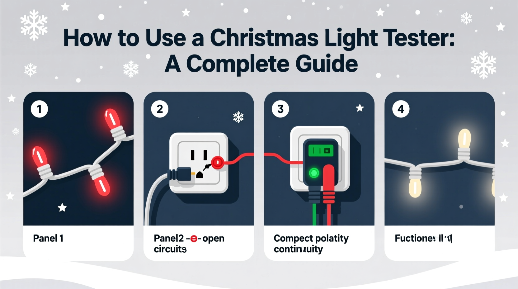 how to use a christmas light tester