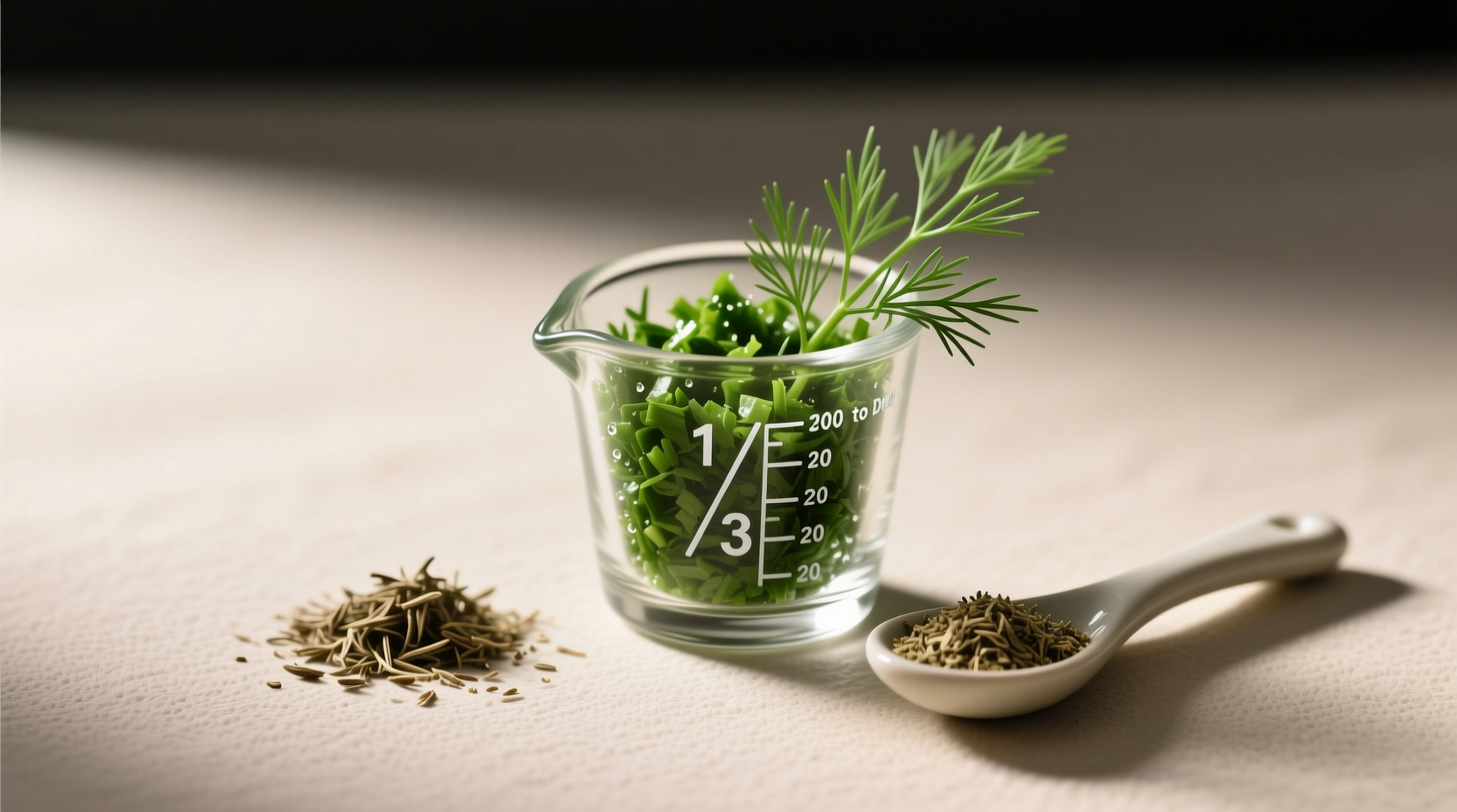 1 3 cup fresh dill to dried the ratio most cooks get wrong