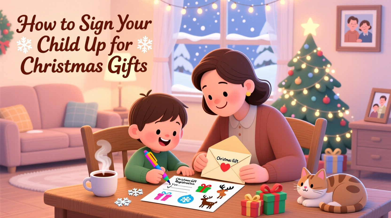 how do i sign my child up for christmas gifts