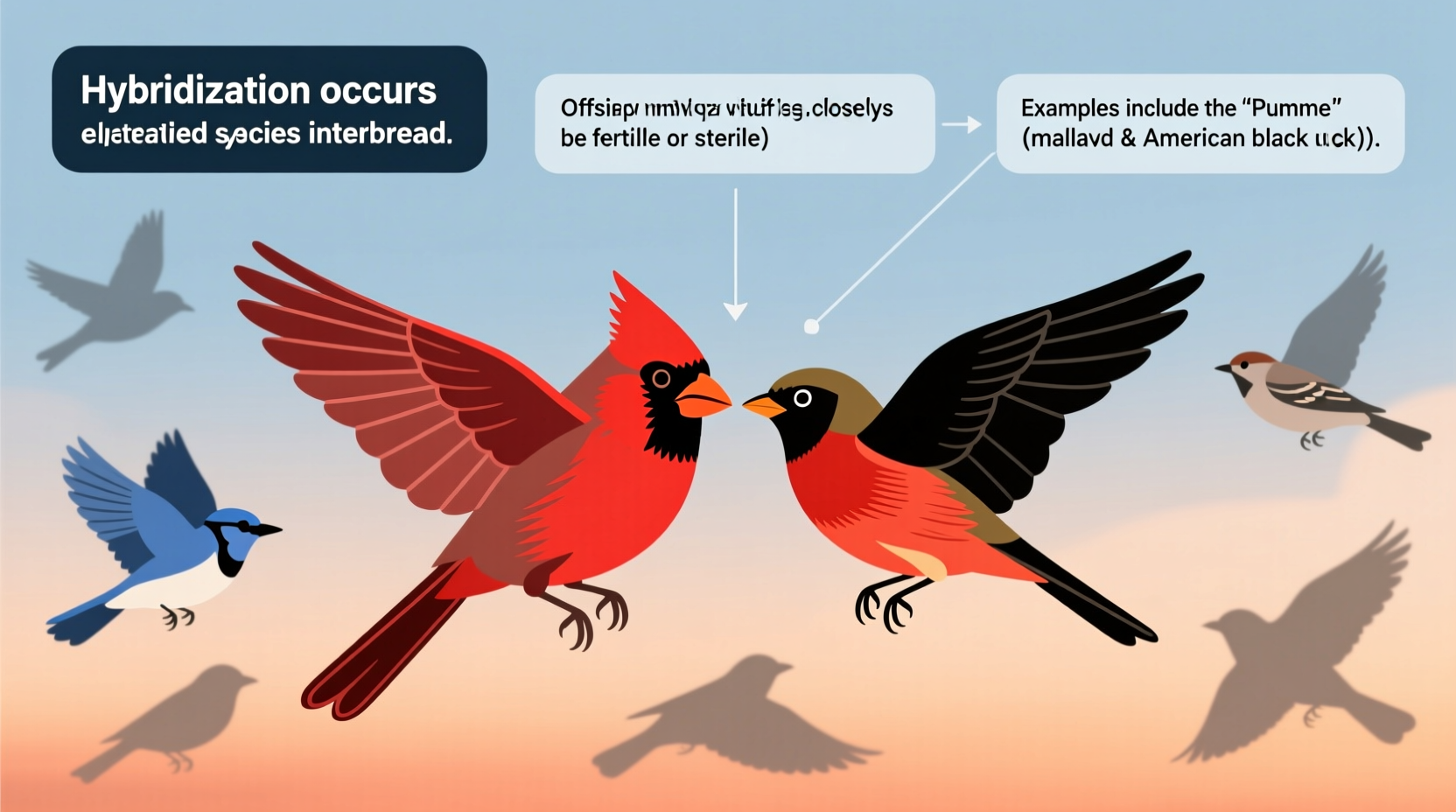 can birds crossbreed