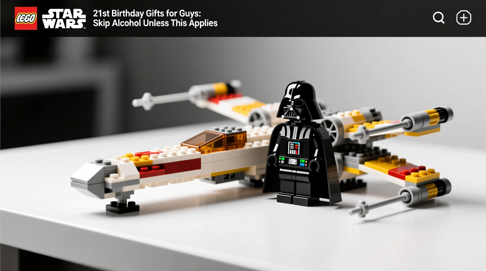 Shared hobby gift for 21-year-olds avoiding alcohol culture like LEGO Star Wars sets