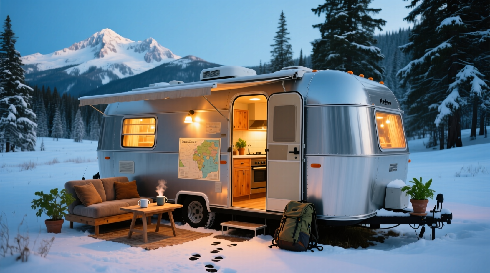 Winter Airstream Camping and Riding Mt. Baker: Budget Accommodation Guide