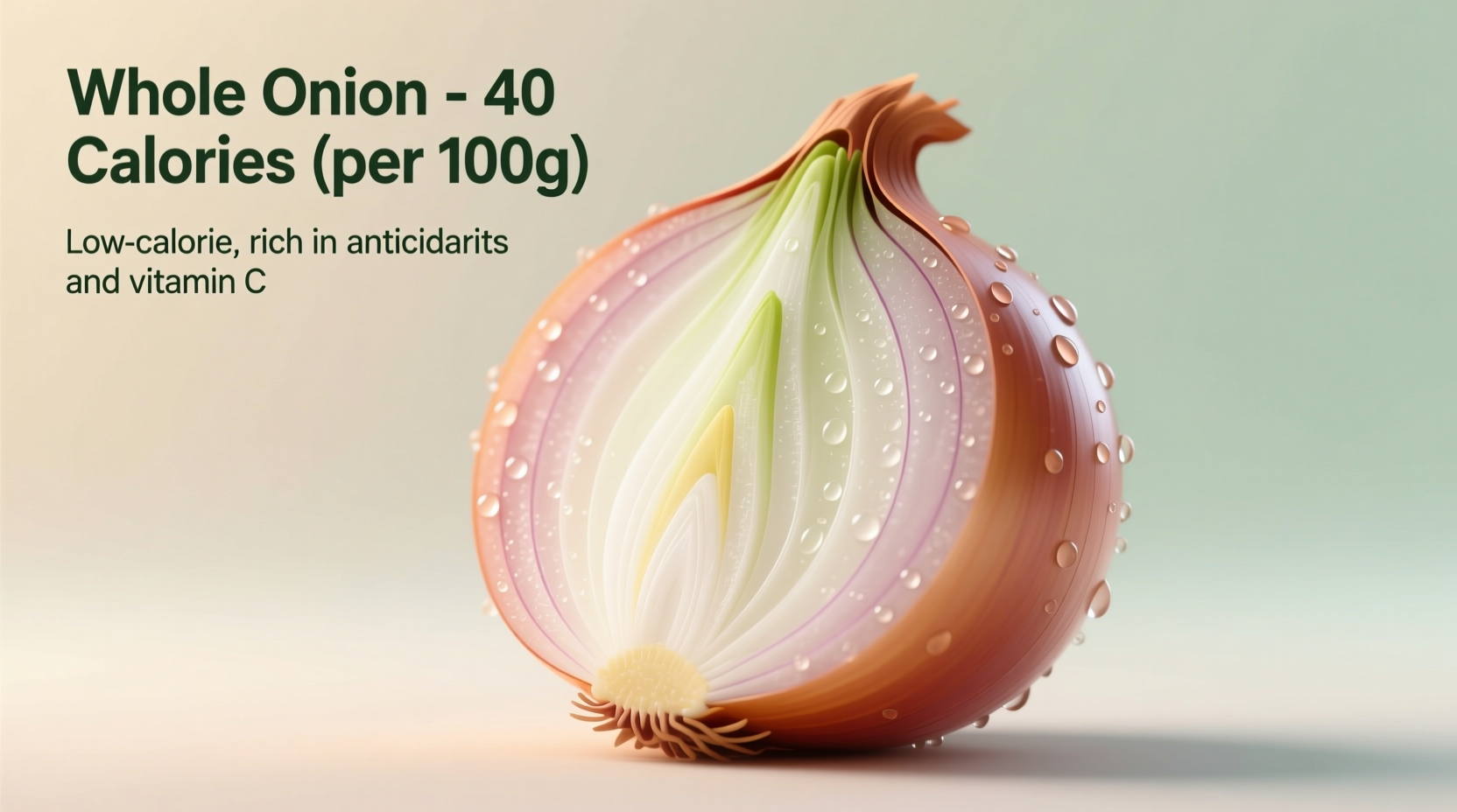 Whole Onion Calories: Exact Counts by Size & Type