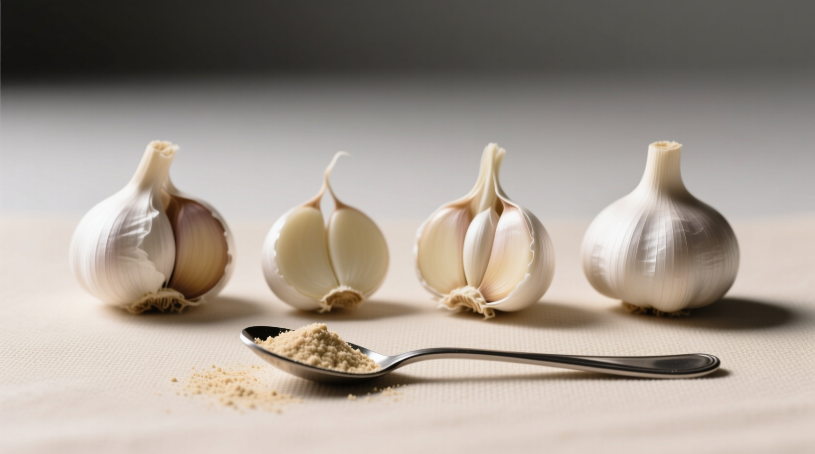 4 cloves garlic to powder the exact ratio that works