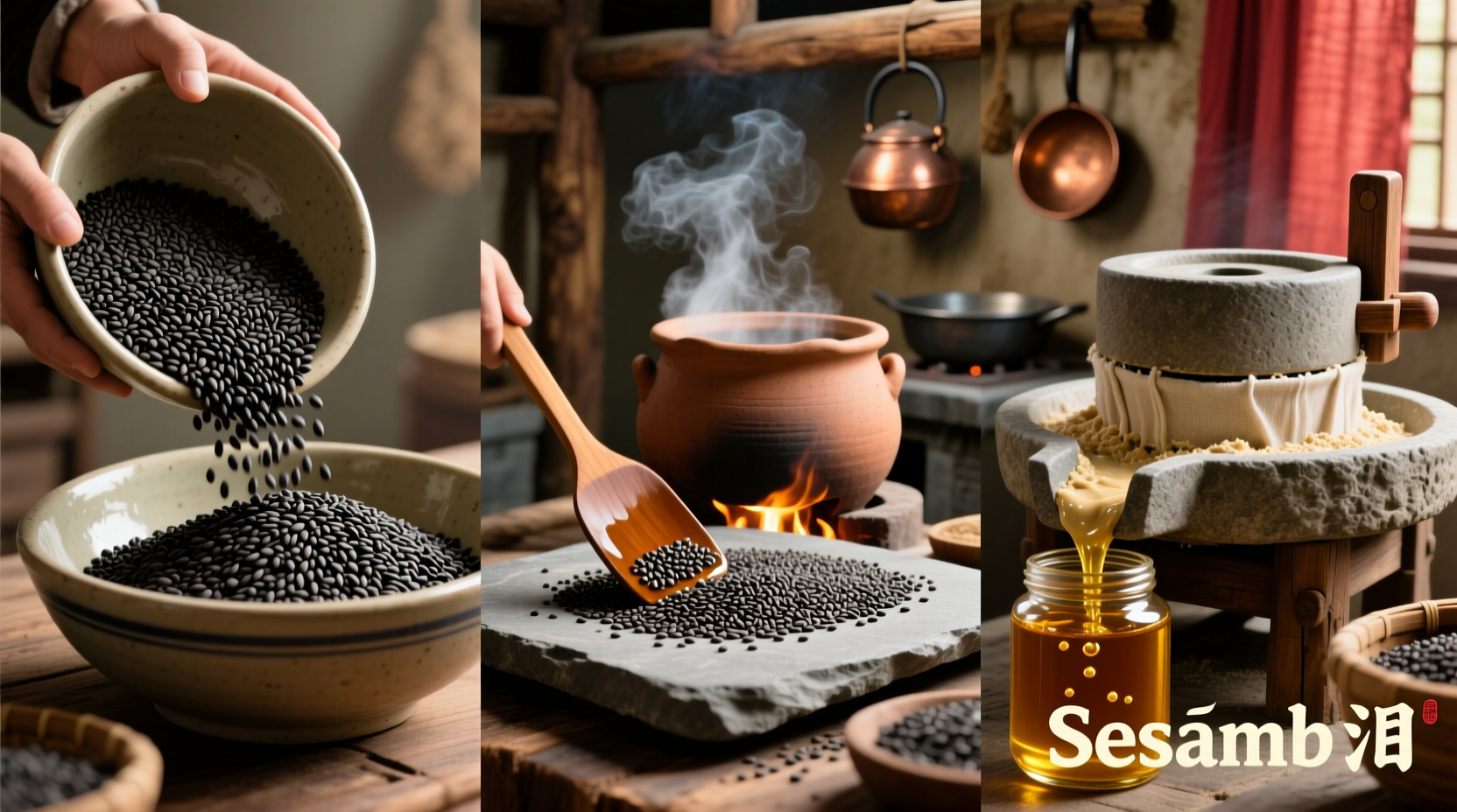 how to make sesame oil