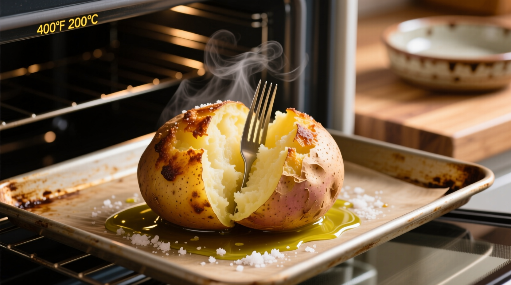 how long do you bake a baked potato for