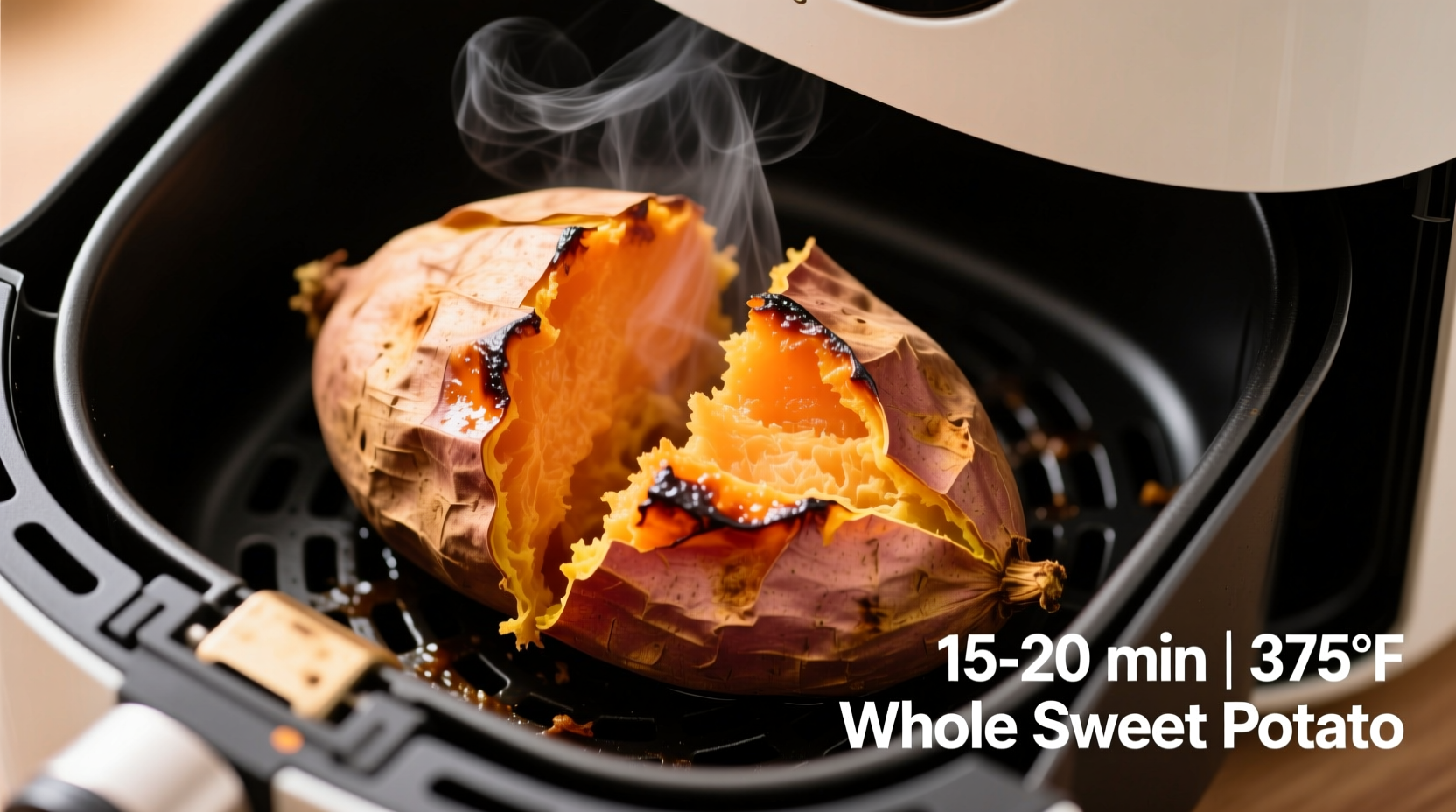 how long to air fry sweet potato whole