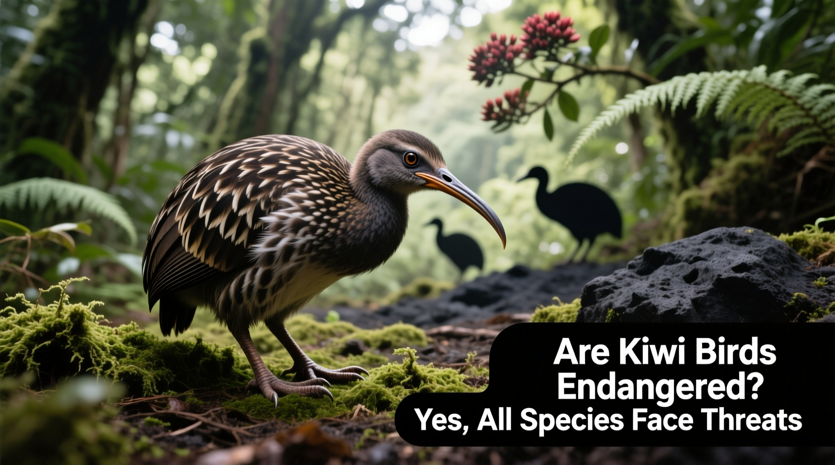 are kiwi birds endangered