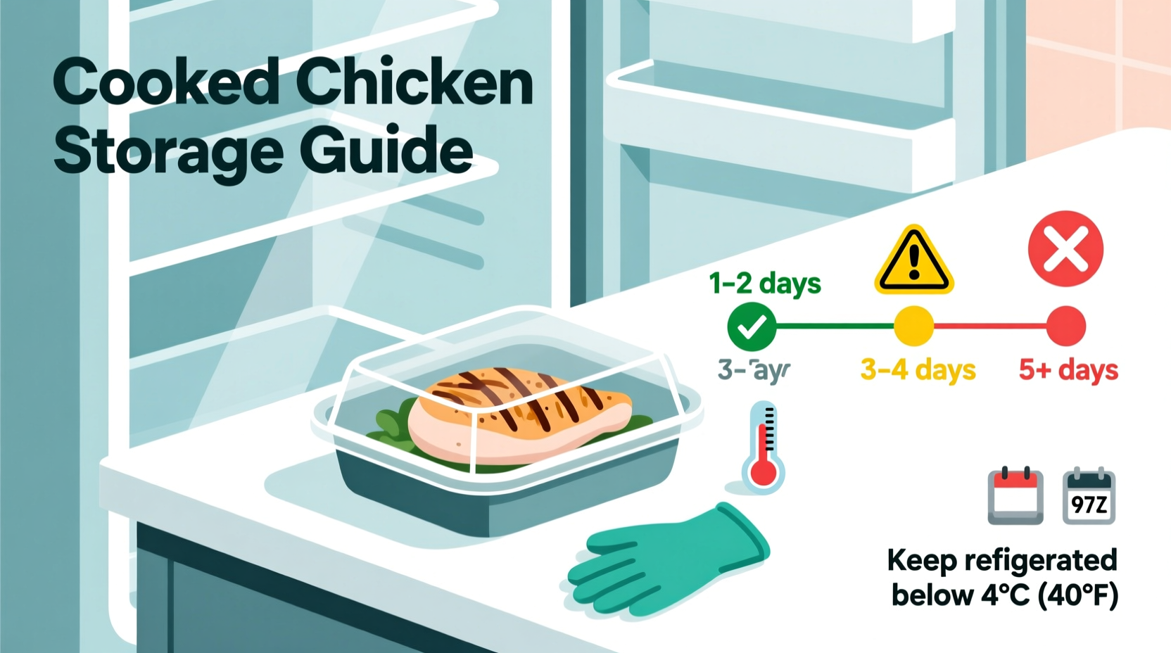 Cooked Chicken Fridge Life: Safe Storage Time Revealed