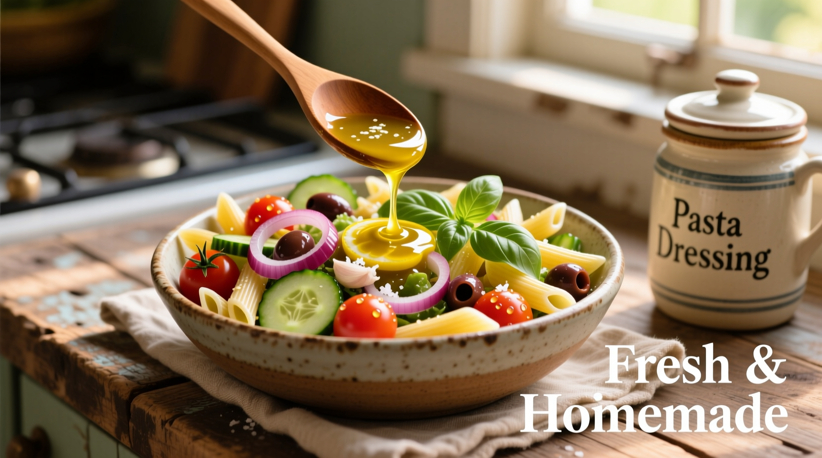 homemade pasta salad dressing
