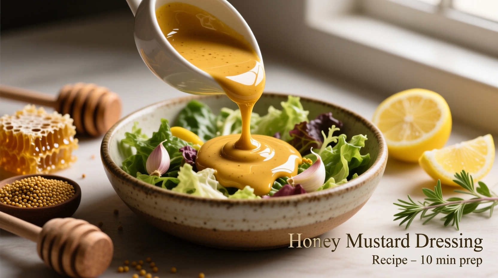Perfect Honey Mustard Dressing Recipe in 5 Minutes