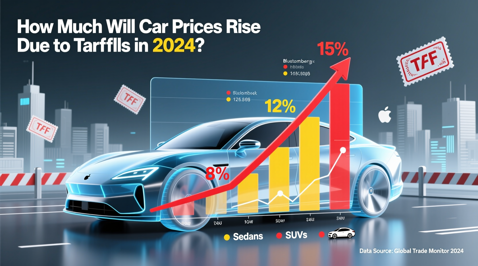 how much will car prices go up with tariffs