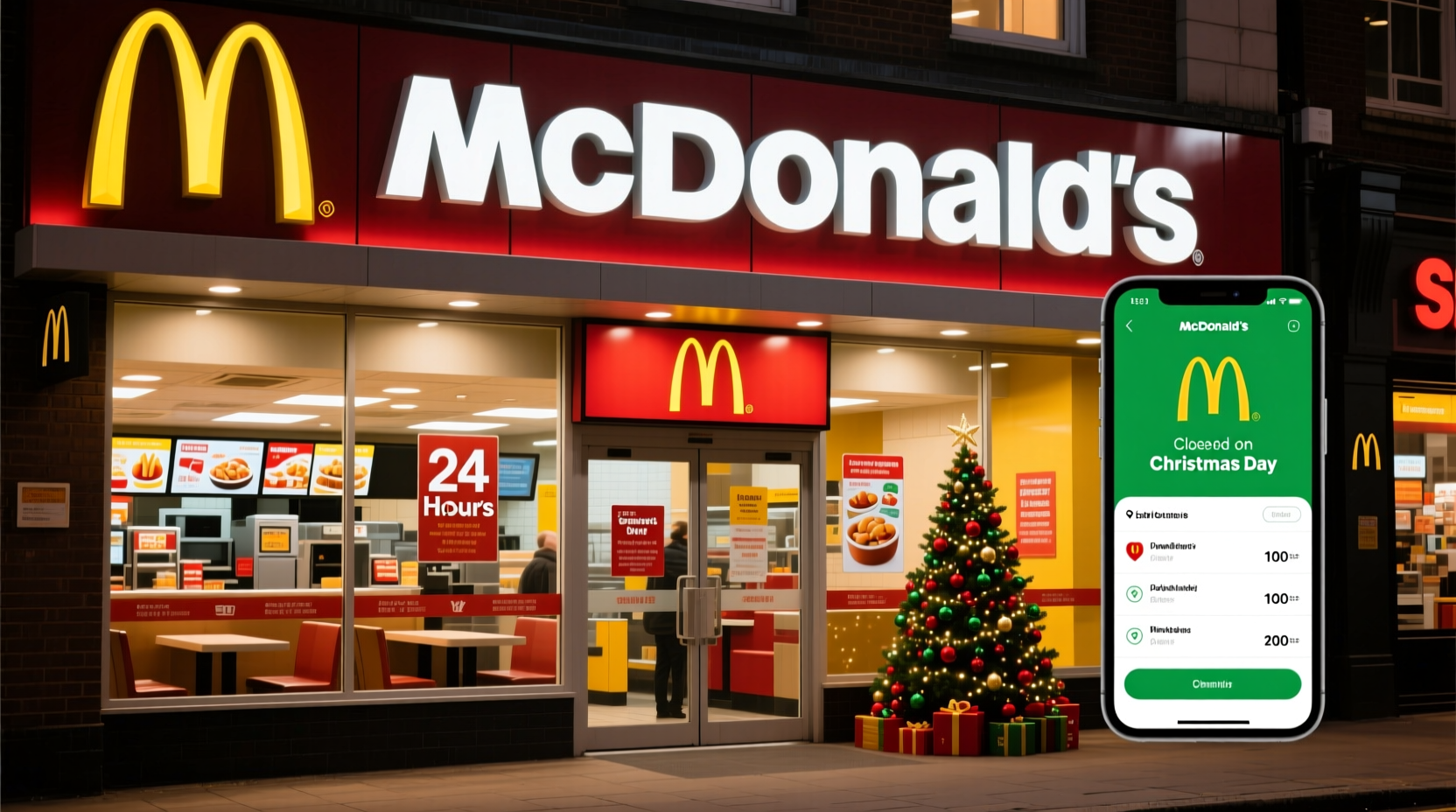 does mcdonalds close on christmas day