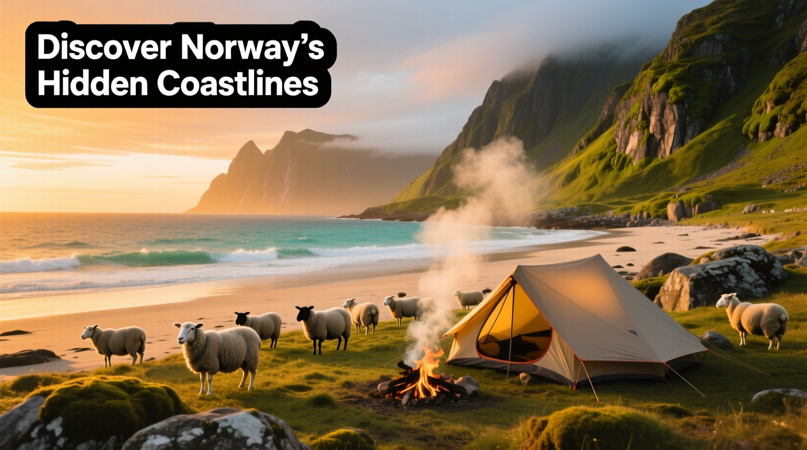 Norway Beach Sheep Camping Guide: How to Camp Near Sheep on Coastal Norway