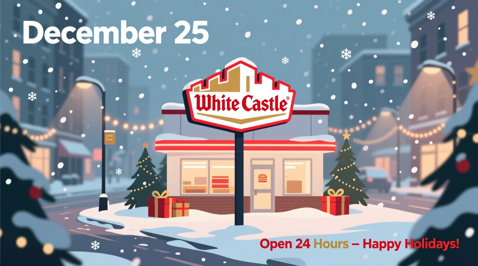 is white castle open on christmas day