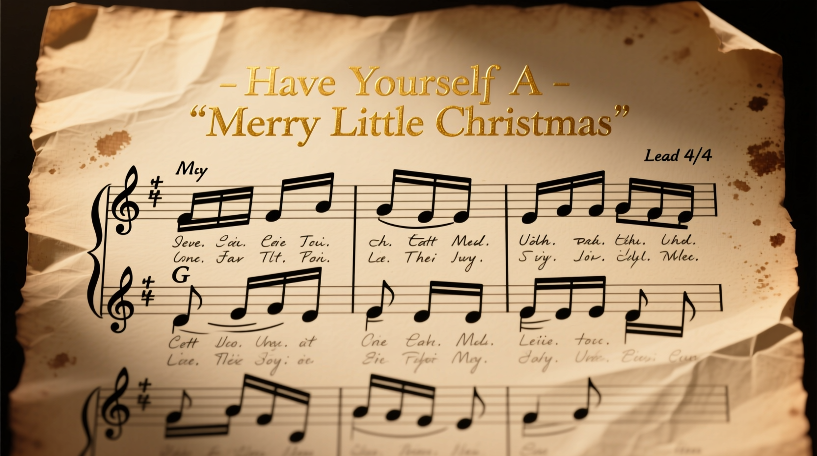 have yourself a merry little christmas lead sheet