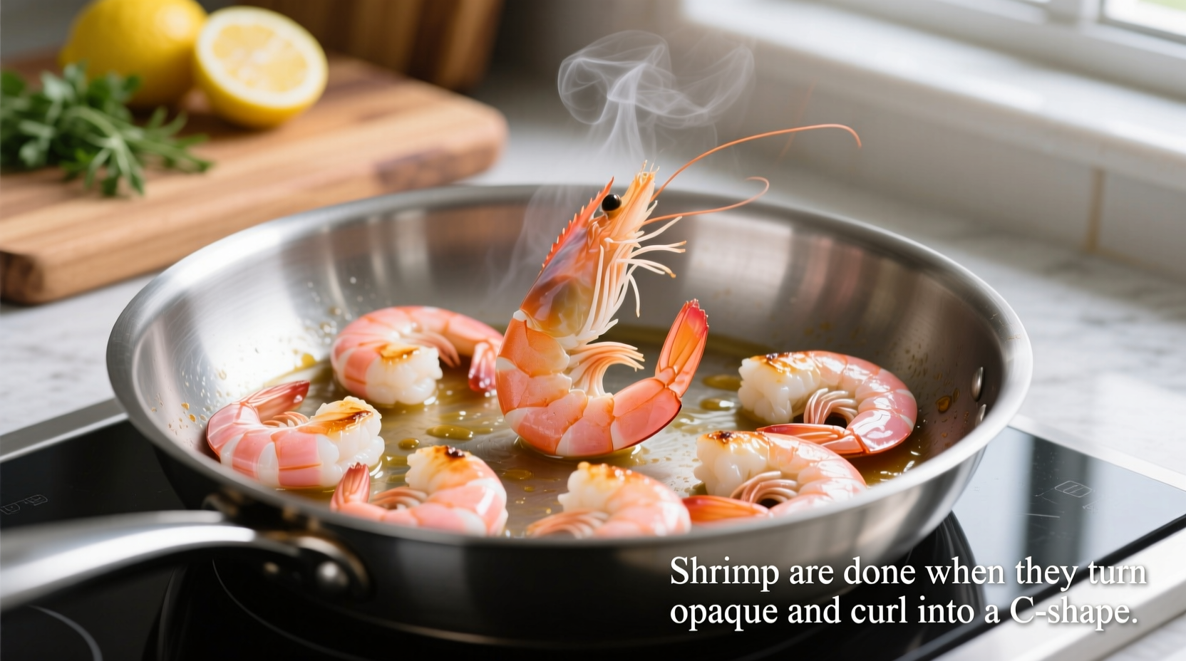 how do you know when shrimp are done cooking