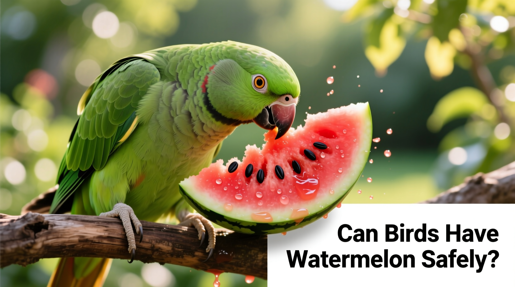 can birds have watermelon